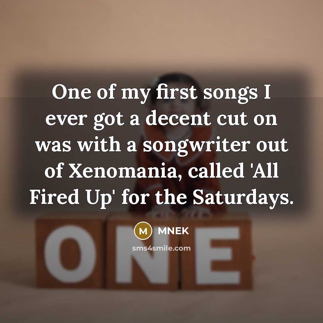 “One of my first songs I ever got a decent…” quote by MNEK