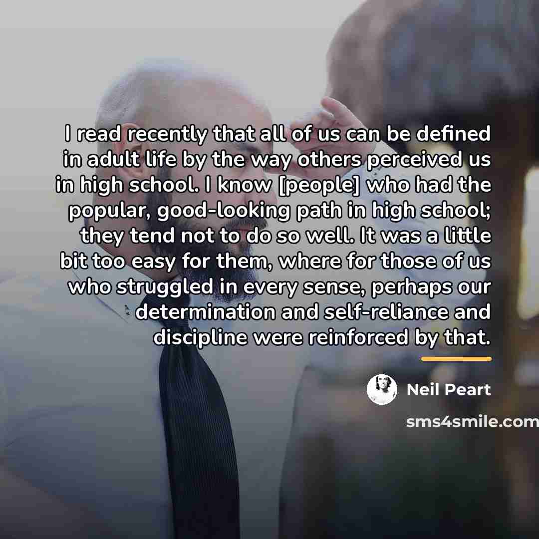 “I read recently that all of us can be defined…” quote by Neil Peart