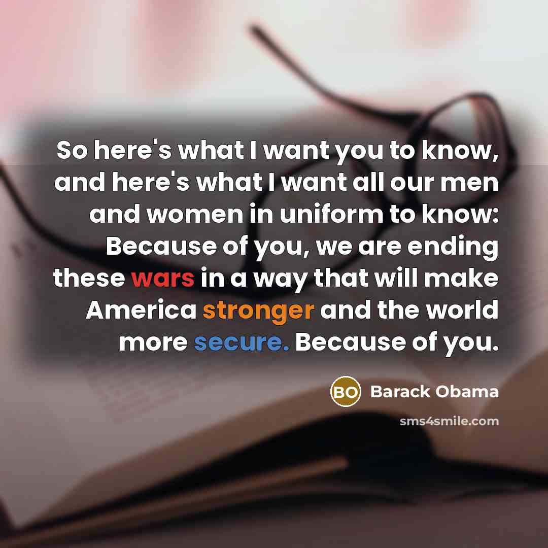 “So here's what I want you to know, and here's…” quote by Barack Obama