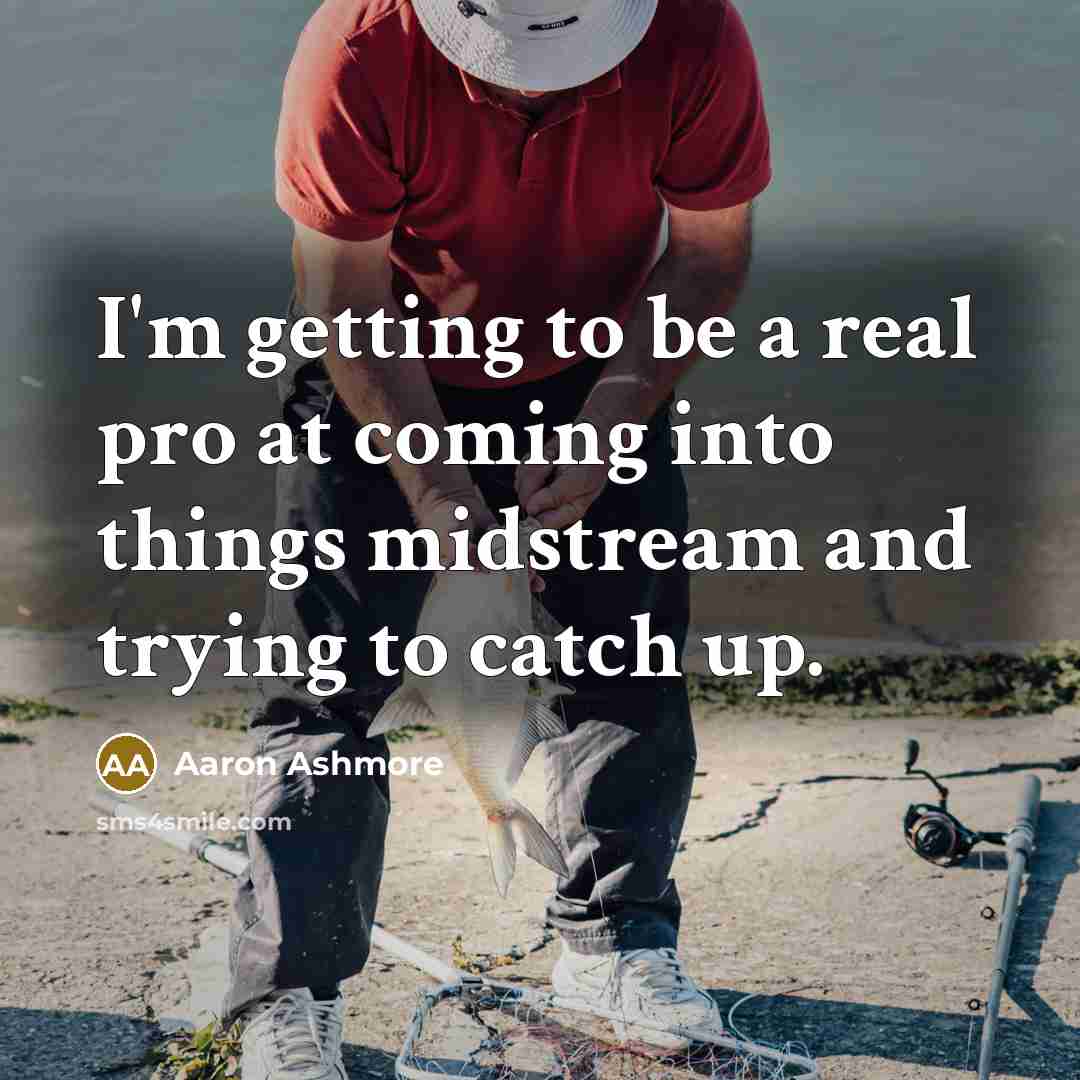 “I'm getting to be a real pro at coming into…” quote by Aaron Ashmore
