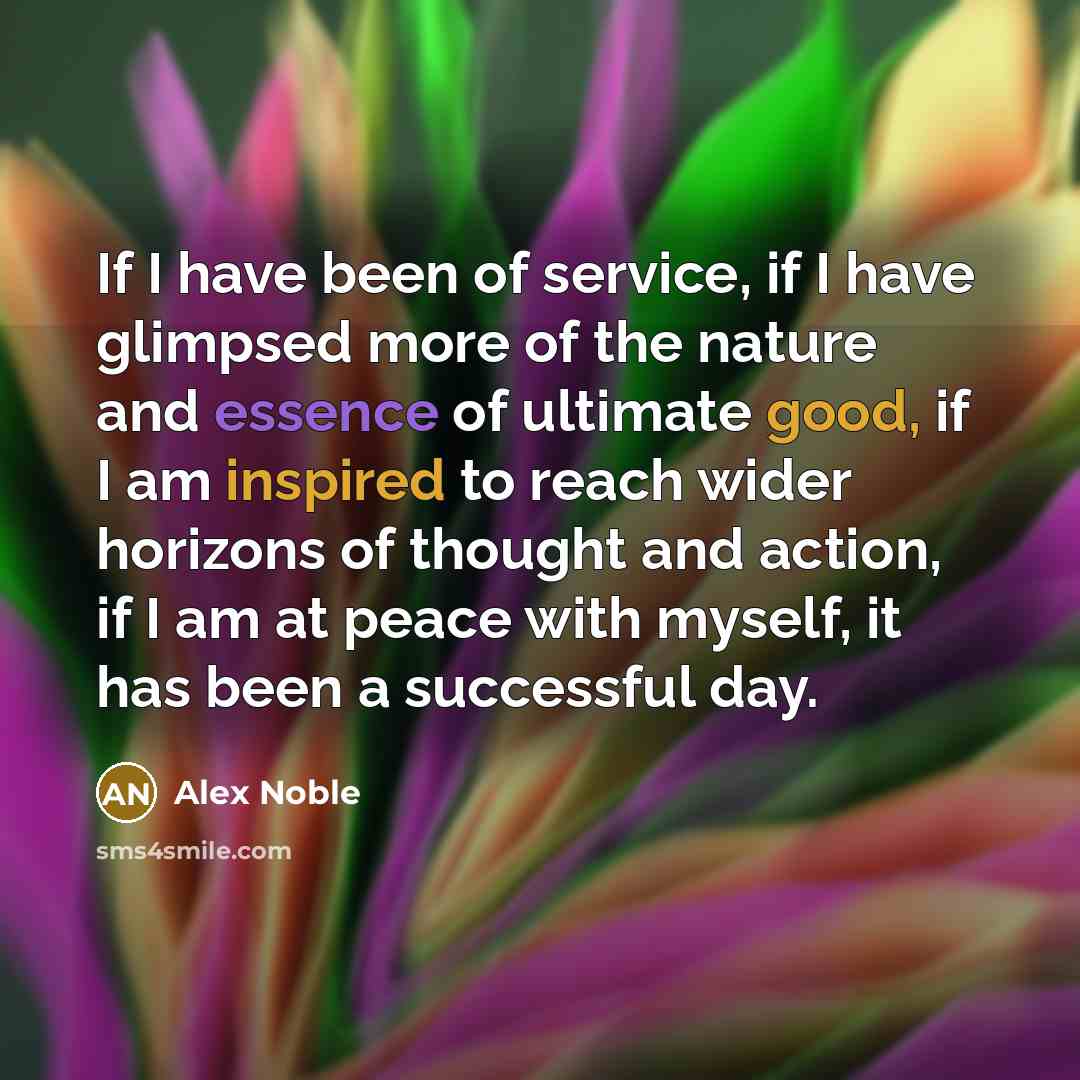 “If I have been of service, if I have glimpsed…” quote by Alex Noble