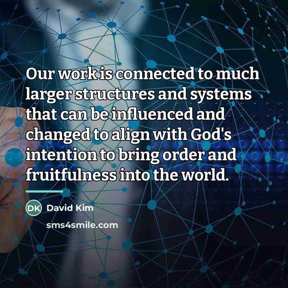 “Our work is connected to much larger structures and systems…” quote by David Kim