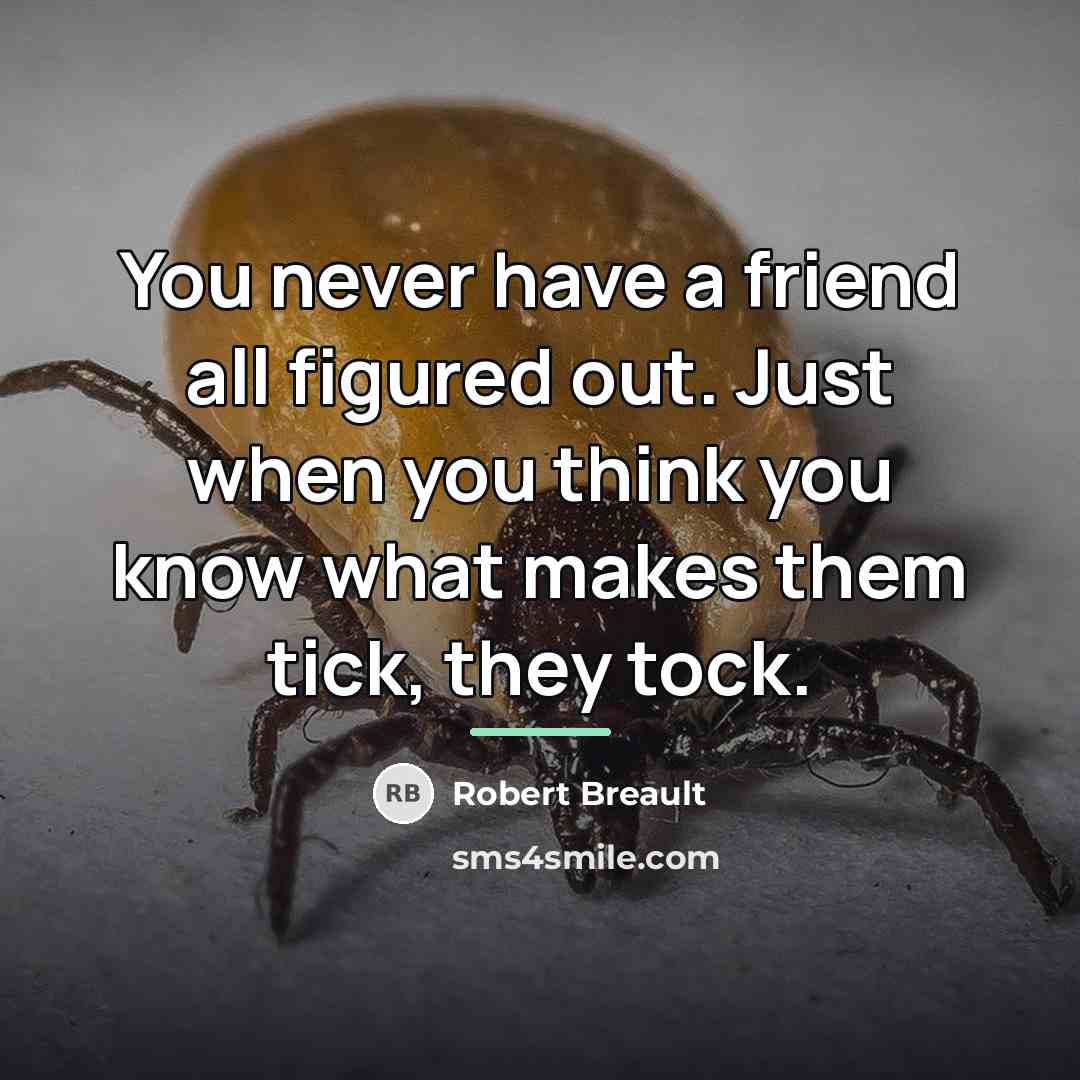 “You never have a friend all figured out. Just when…” quote by Robert Breault