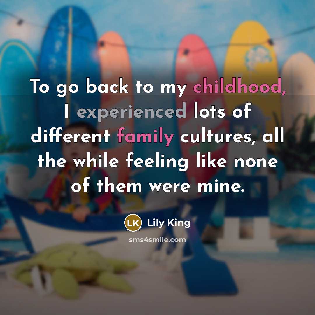 “To go back to my childhood, I experienced lots of…” quote by Lily King
