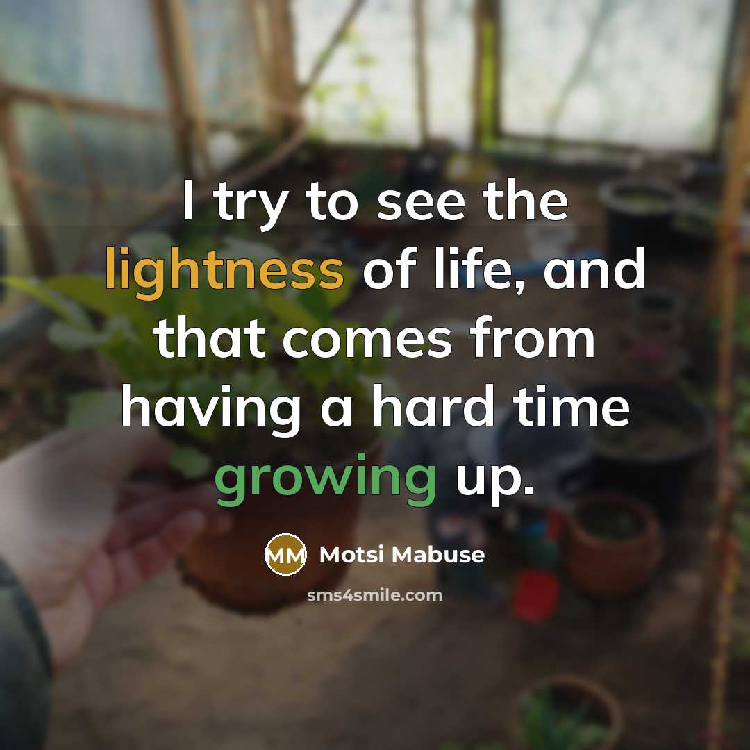 “I try to see the lightness of life, and that…” quote by Motsi Mabuse