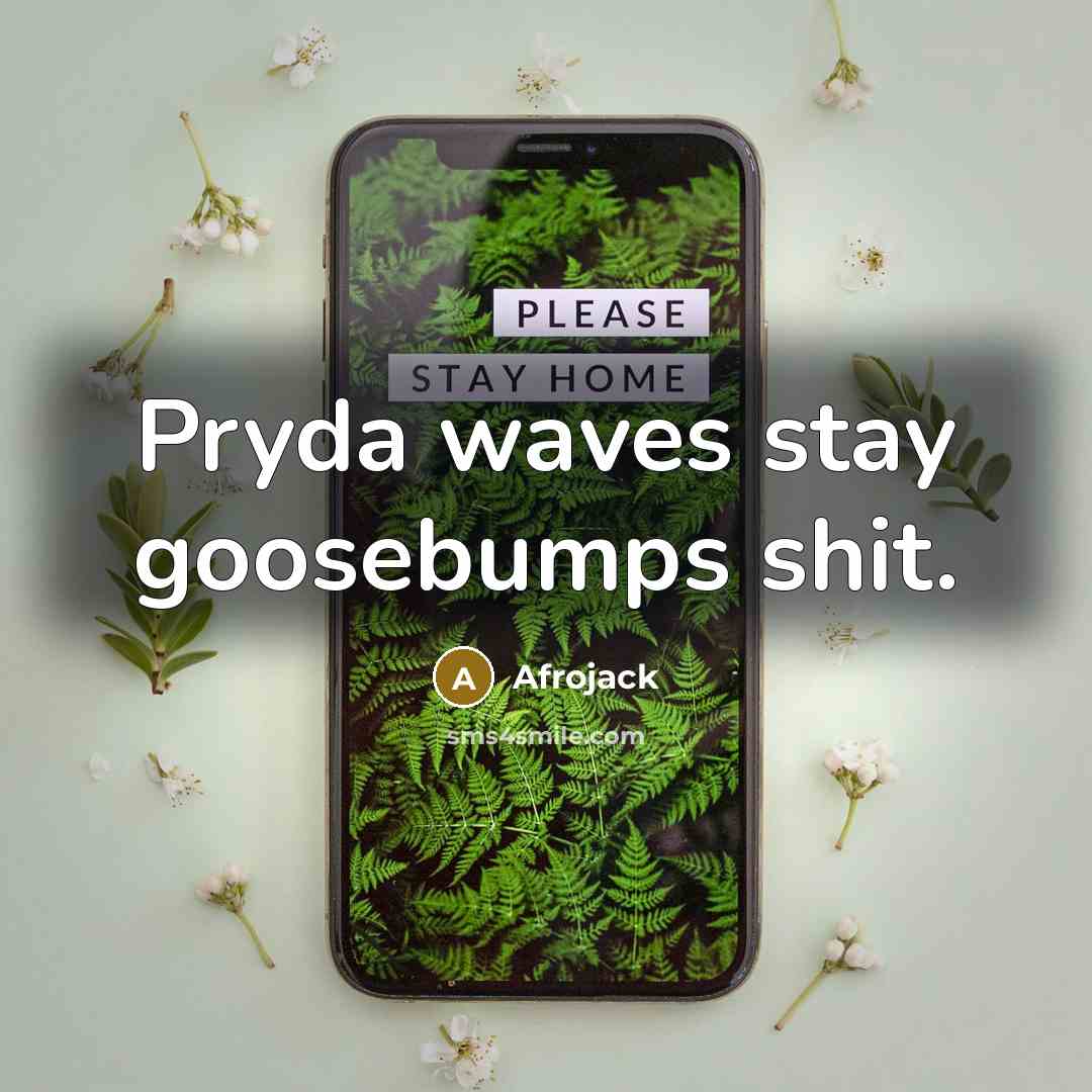 “Pryda waves stay goosebumps shit.…” quote by Afrojack