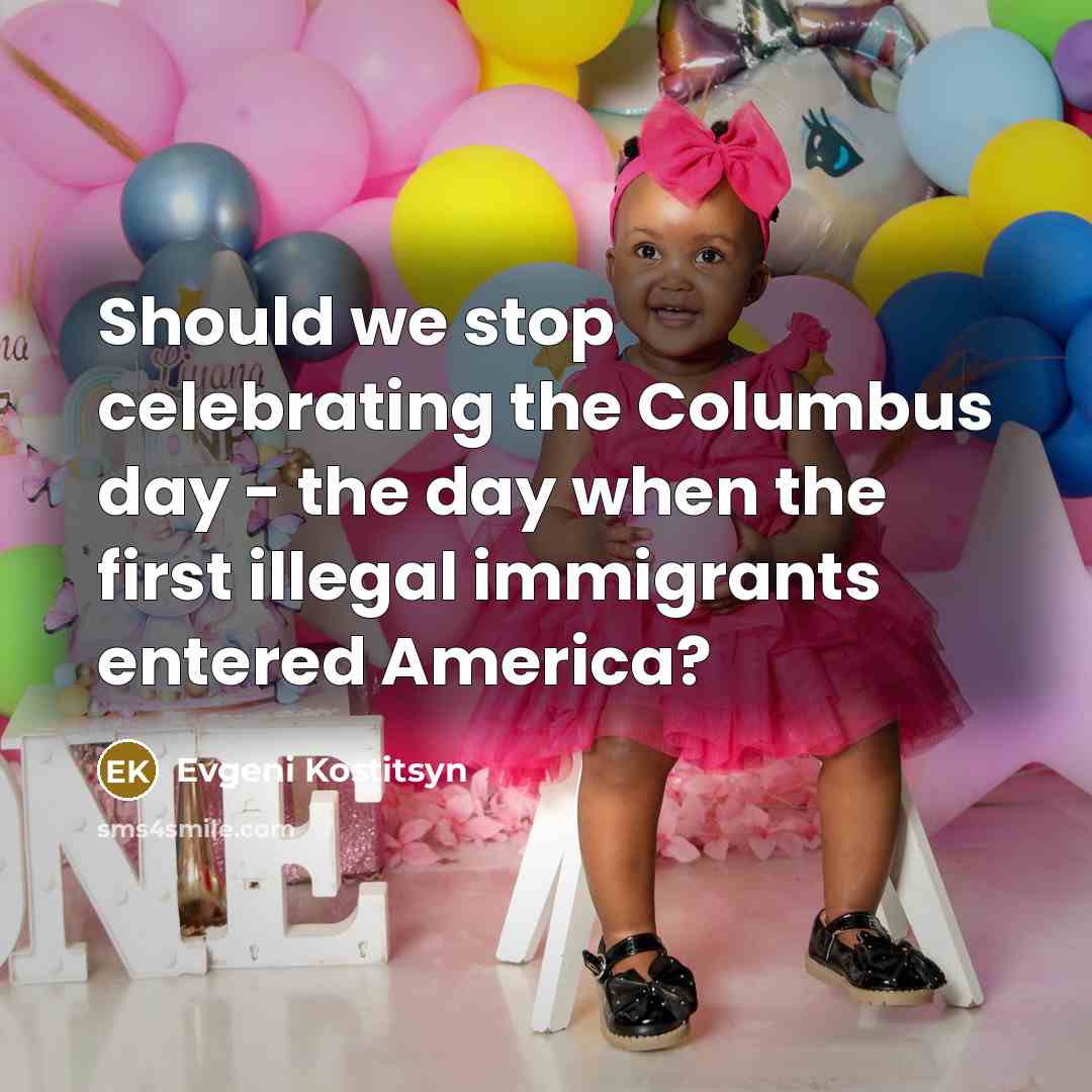“Should we stop celebrating the Columbus day - the day…” quote by Evgeni Kostitsyn
