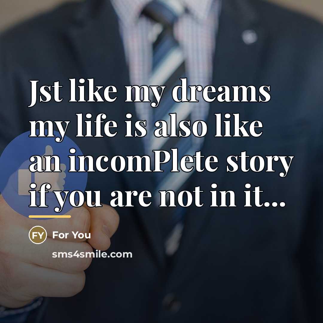 “Jst like my dreams my life is also like an…” quote by For You