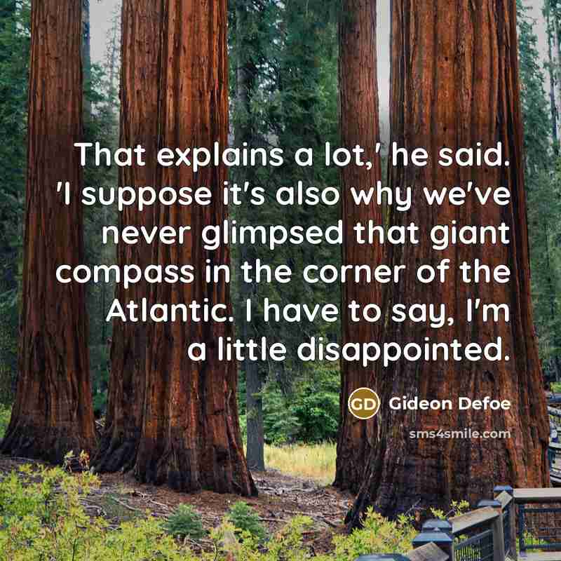 “That explains a lot,' he said. 'I suppose it's also…” quote by Gideon Defoe