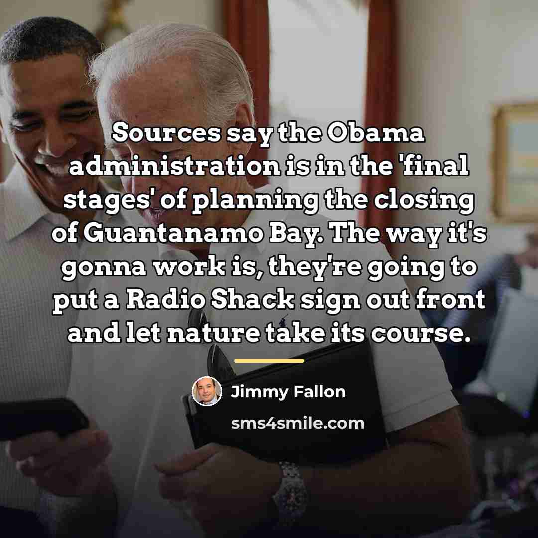 “Sources say the Obama administration is in the 'final stages'…” quote by Jimmy Fallon