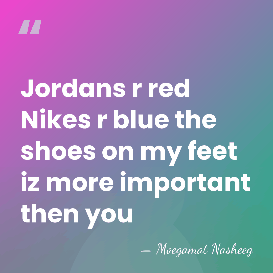 Jordans r red Nikes r blue the shoes on my feet iz&hellip; - Moegamat Nasheeg