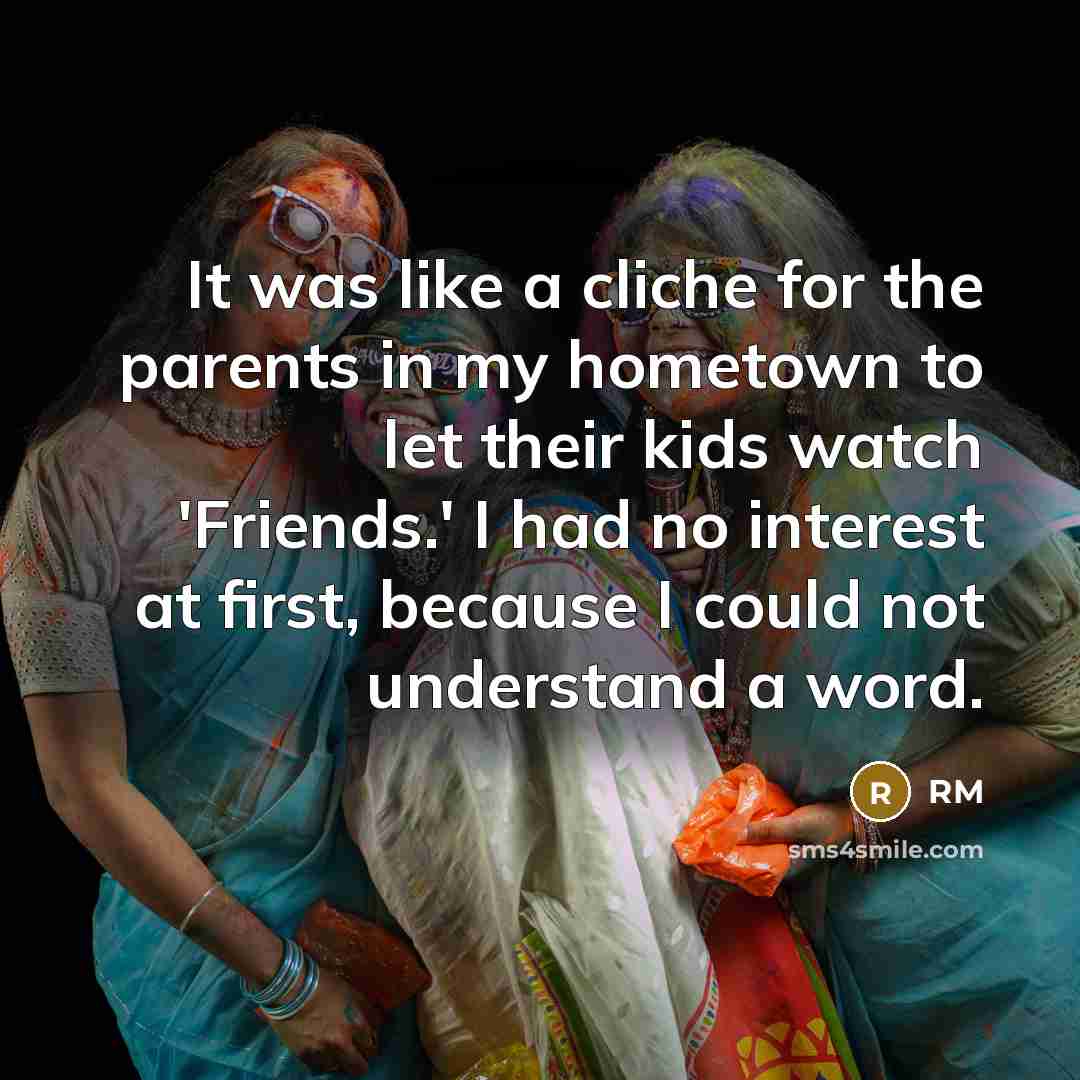 “It was like a cliche for the parents in my…” quote by RM
