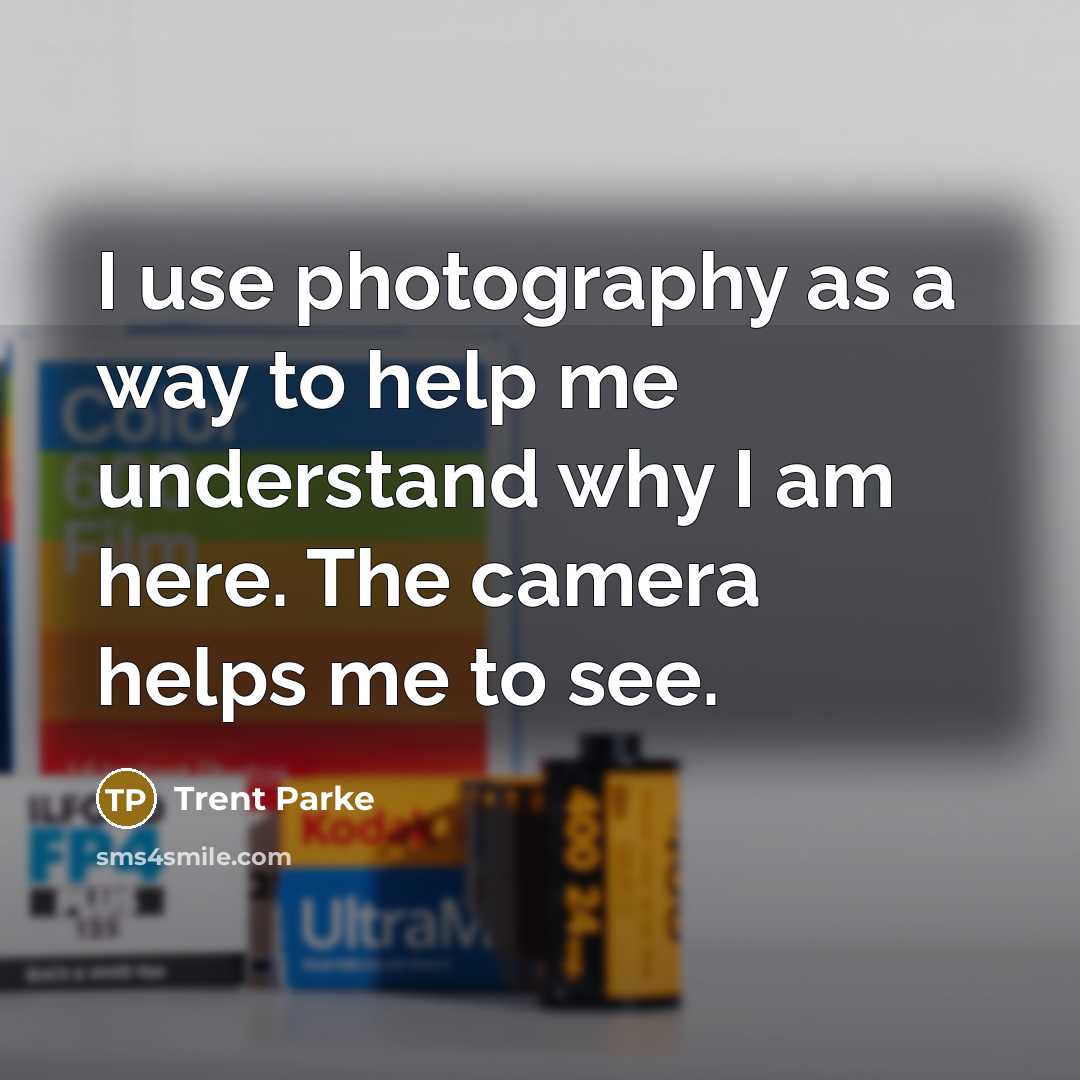 “I use photography as a way to help me understand…” quote by Trent Parke