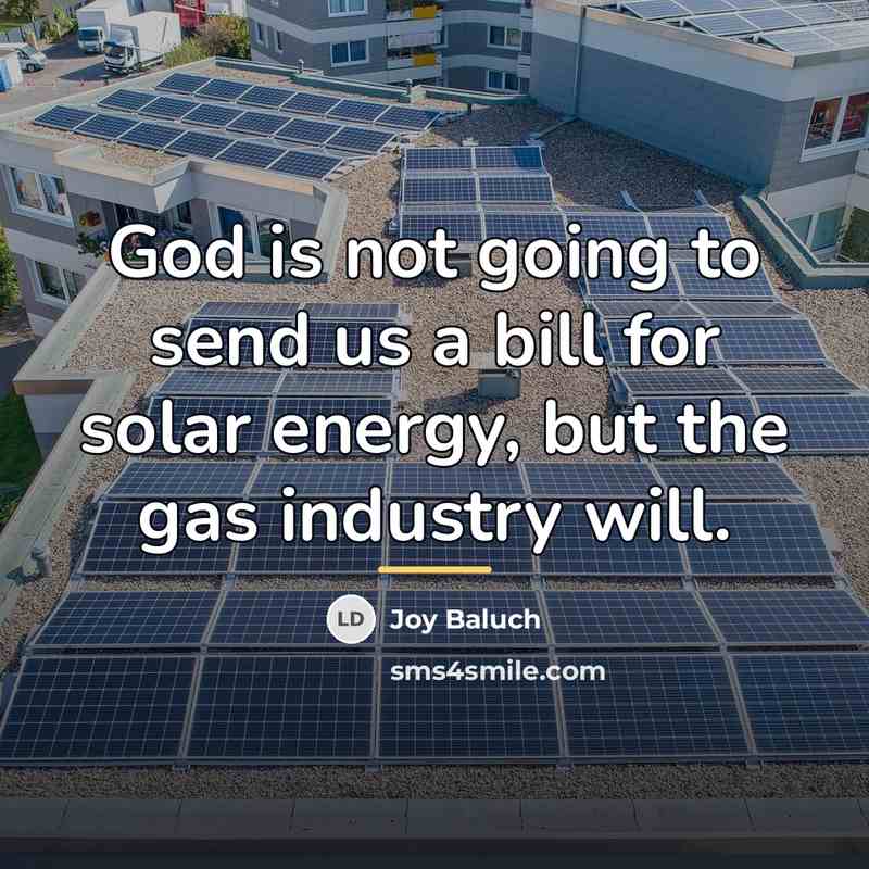 “God is not going to send us a bill for…” quote by Joy Baluch