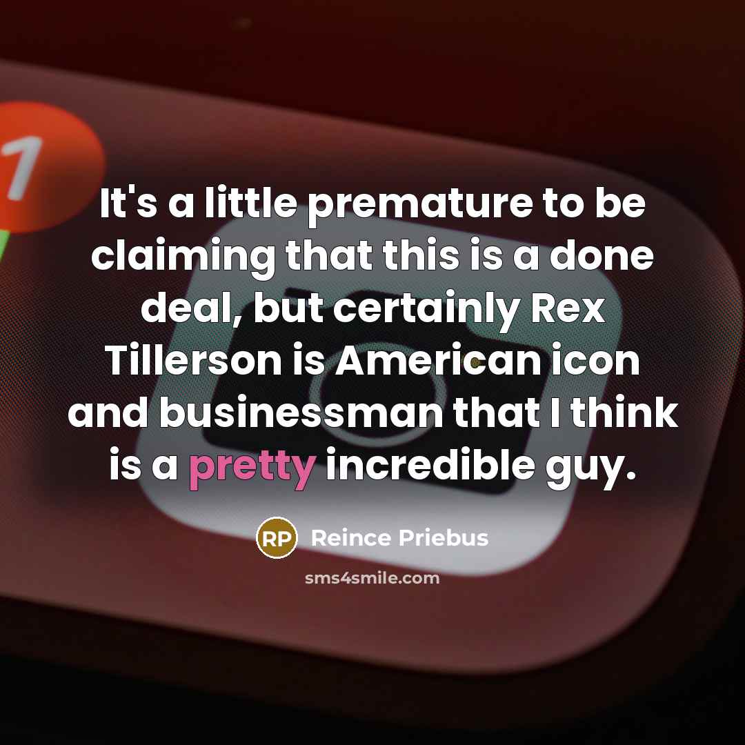 “It's a little premature to be claiming that this is…” quote by Reince Priebus