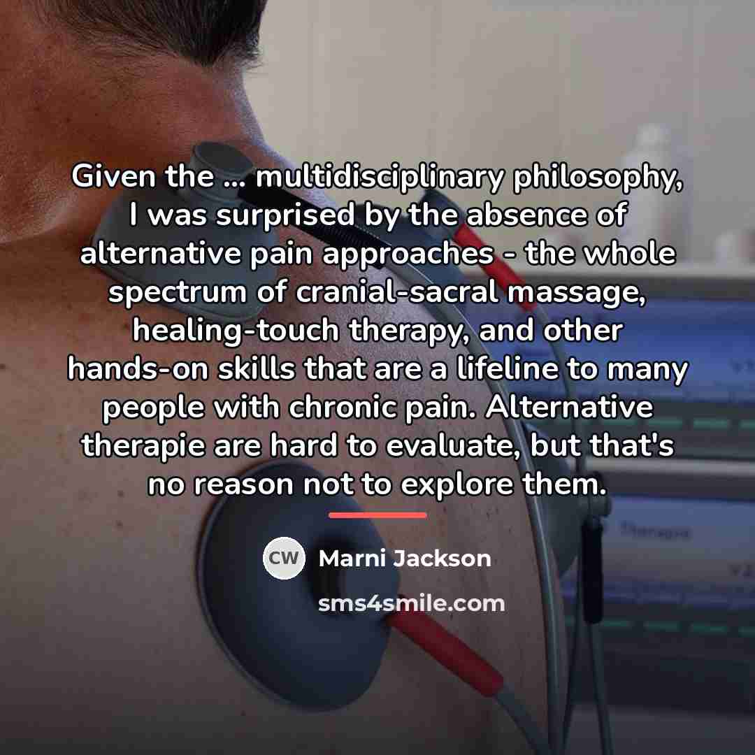 “Given the ... multidisciplinary philosophy, I was surprised by the…” quote by Marni Jackson