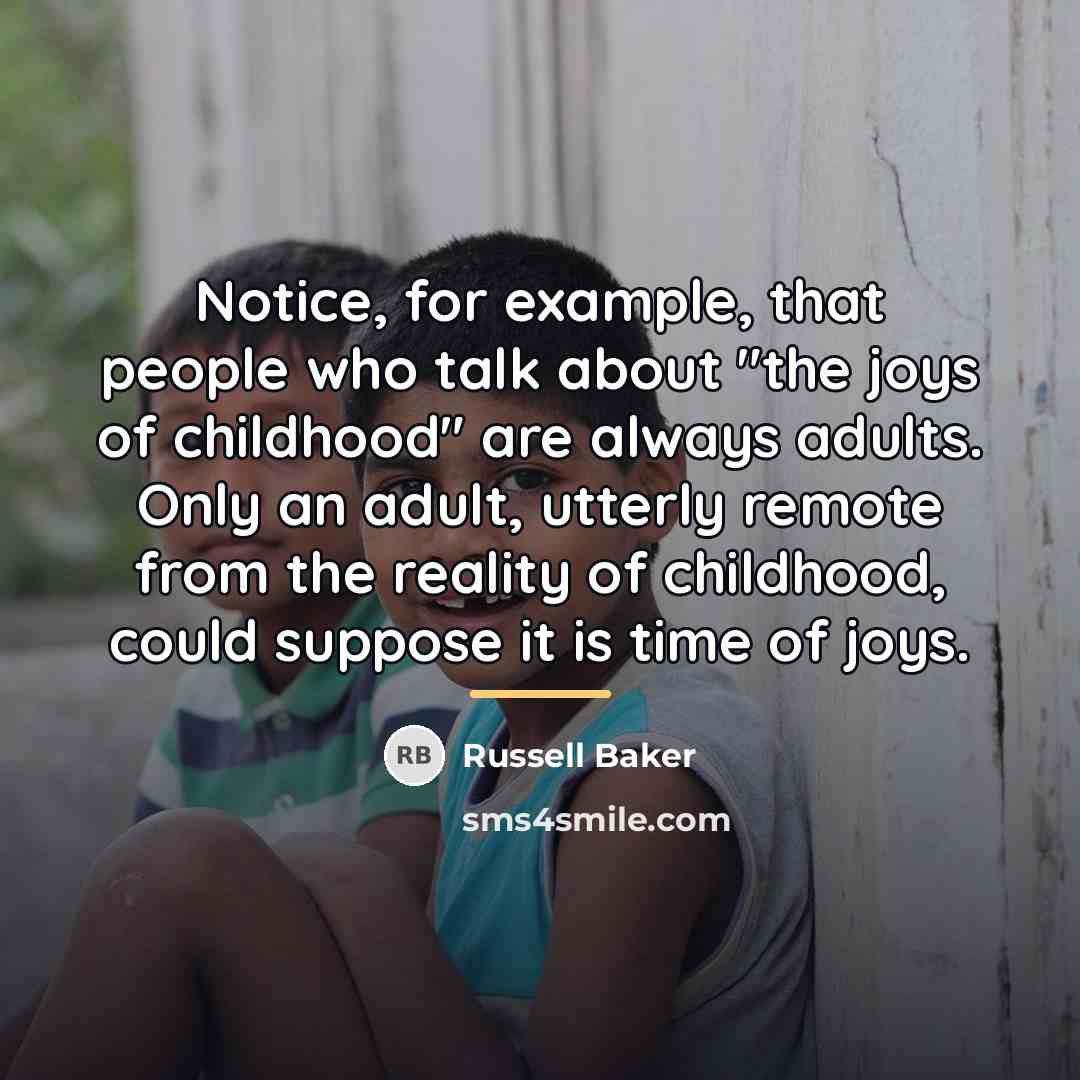 “Notice, for example, that people who talk about "the joys…” quote by Russell Baker