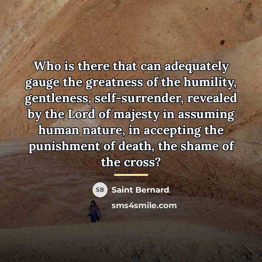 “Who is there that can adequately gauge the greatness of…” quote by Saint Bernard