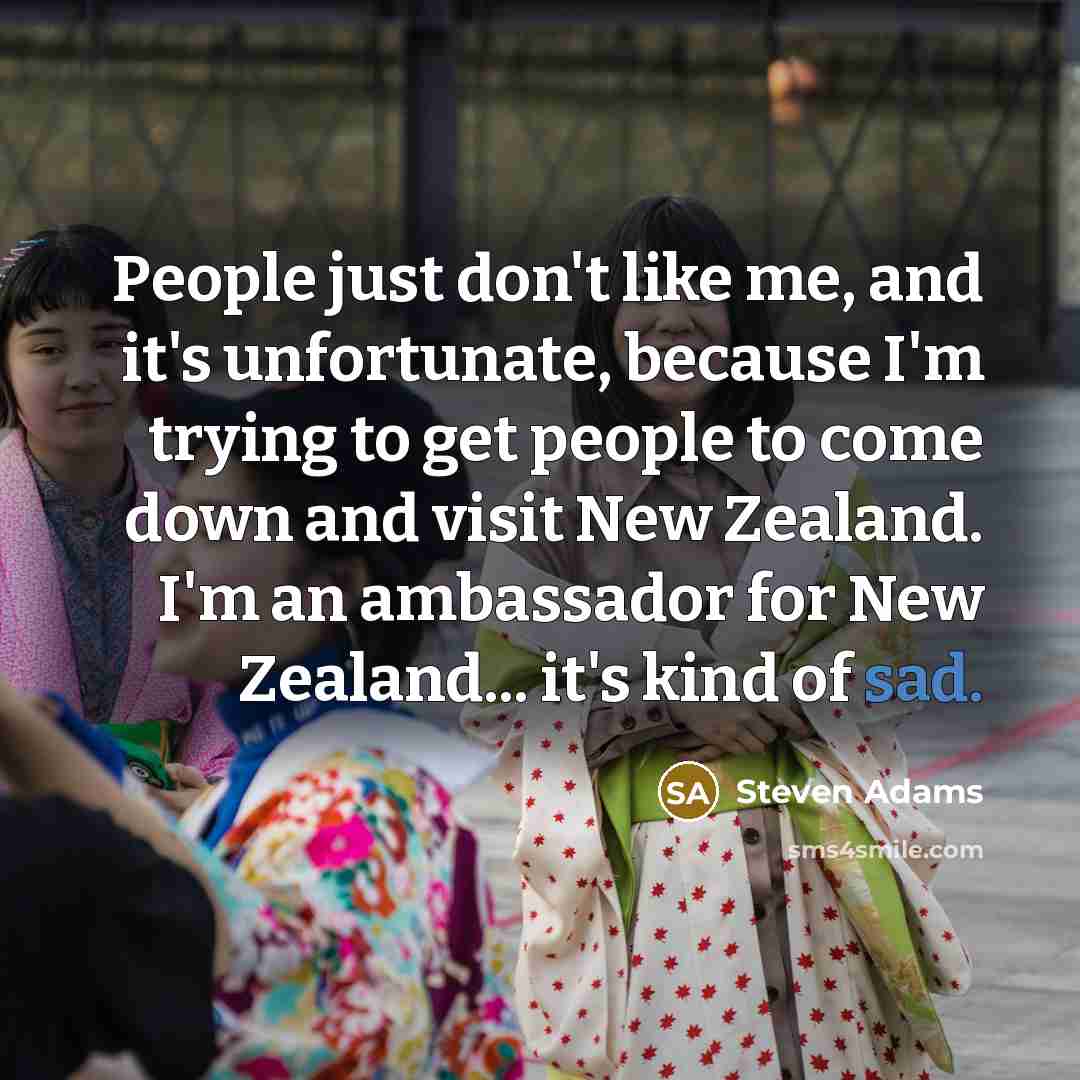 “People just don't like me, and it's unfortunate, because I'm…” quote by Steven Adams
