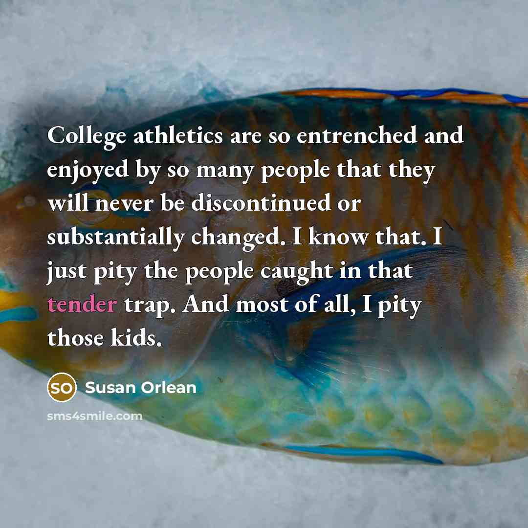 “College athletics are so entrenched and enjoyed by so many…” quote by Susan Orlean