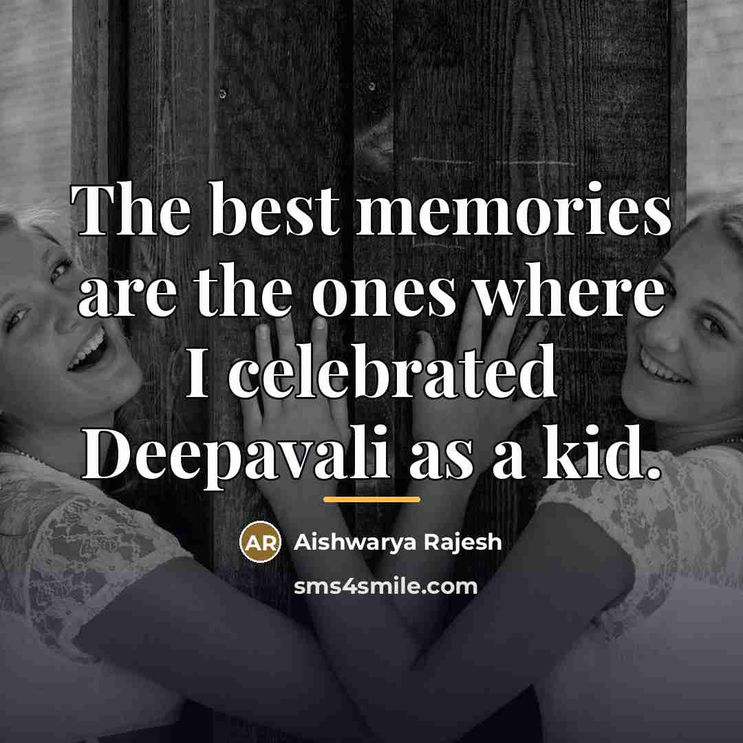 “The best memories are the ones where I celebrated Deepavali…” quote by Aishwarya Rajesh