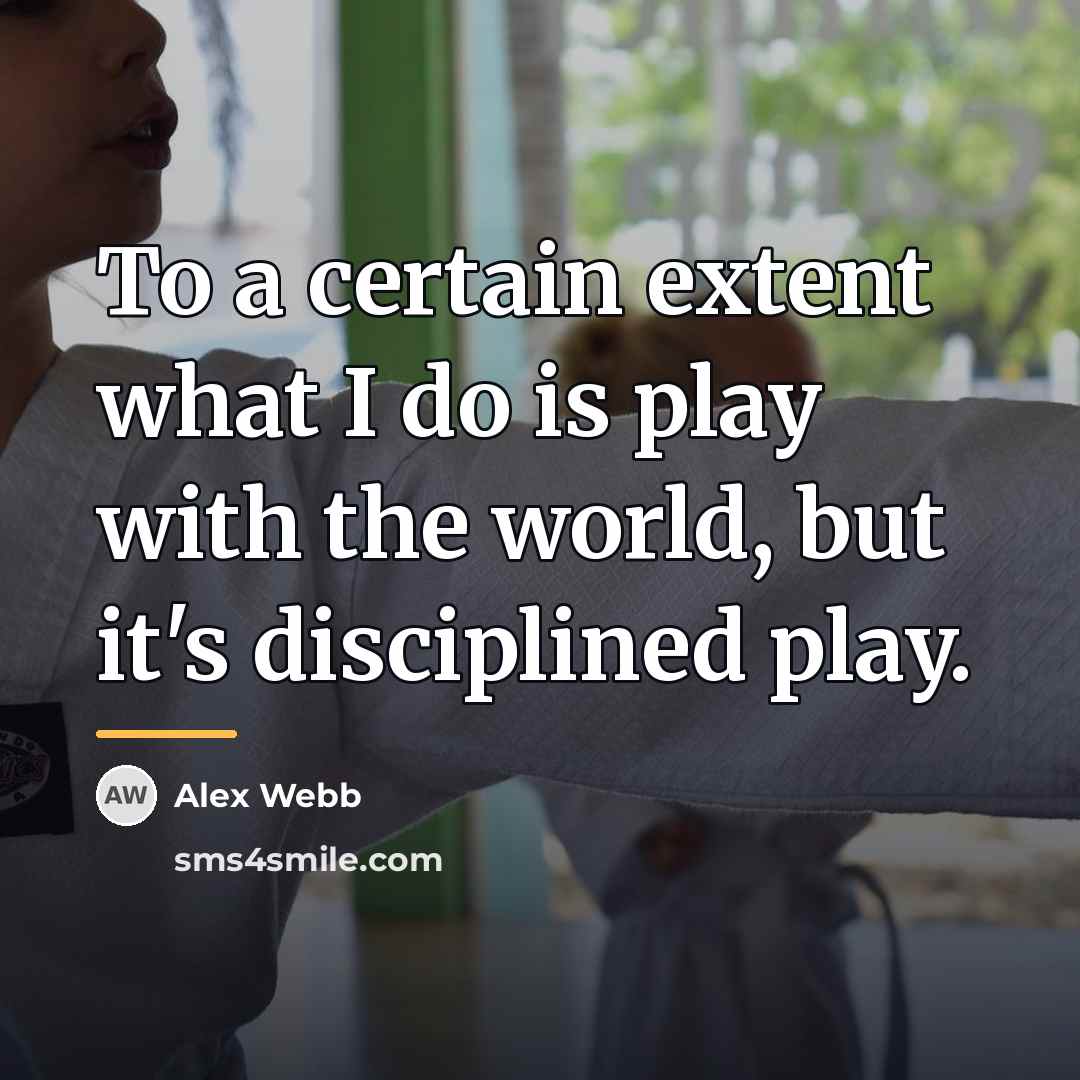 “To a certain extent what I do is play with…” quote by Alex Webb