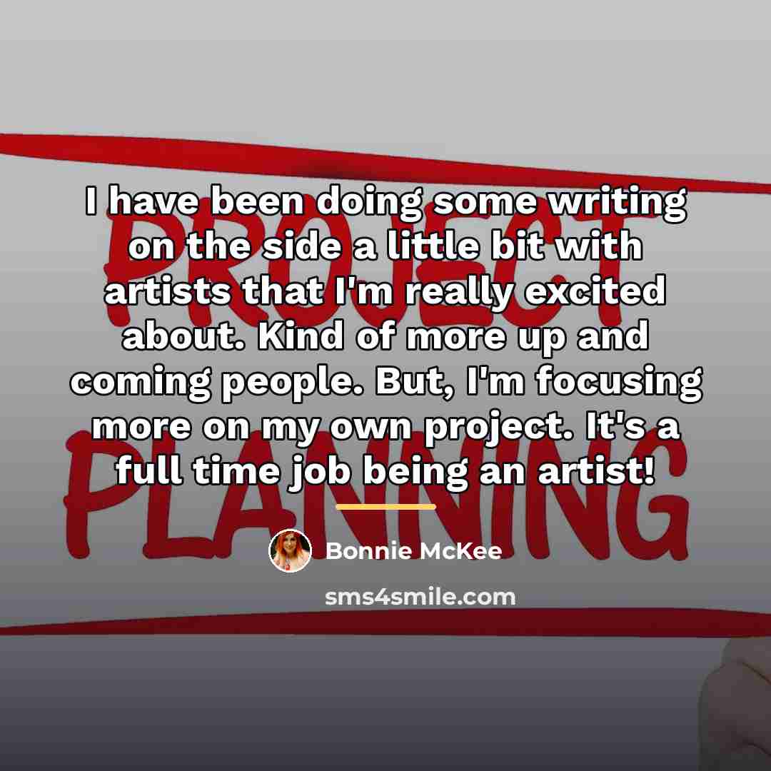 “I have been doing some writing on the side a…” quote by Bonnie McKee