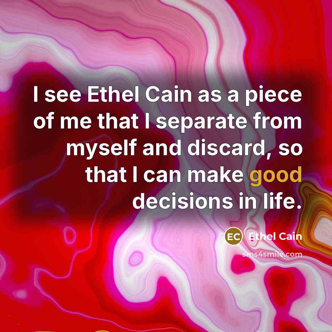 “I see Ethel Cain as a piece of me that…” quote by Ethel Cain