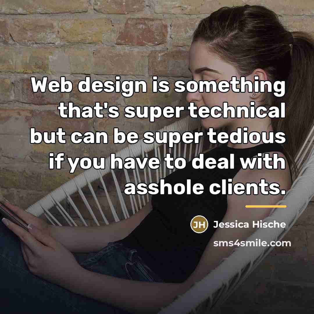 “Web design is something that's super technical but can be…” quote by Jessica Hische