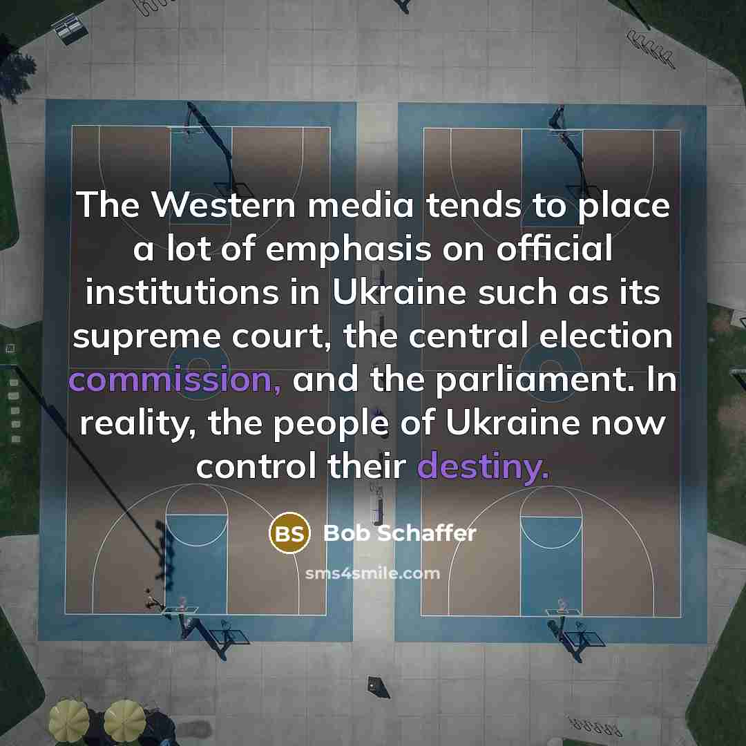 “The Western media tends to place a lot of emphasis…” quote by Bob Schaffer