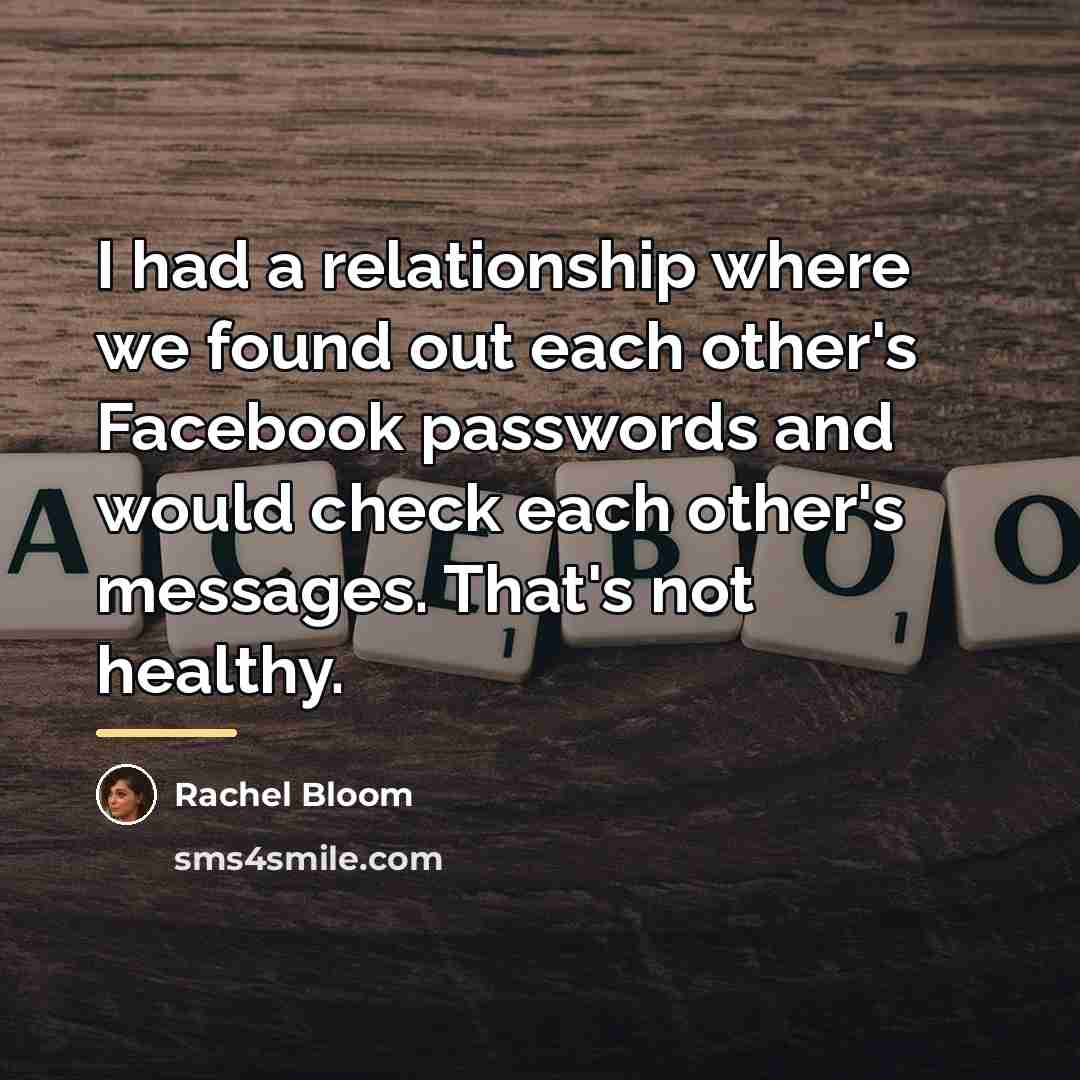 “I had a relationship where we found out each other's…” quote by Rachel Bloom