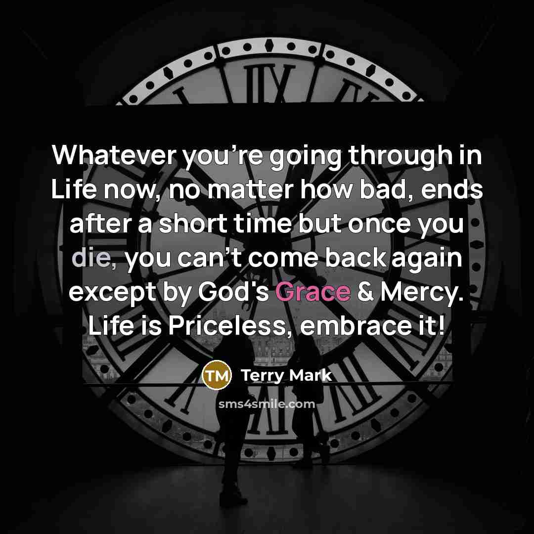 “Whatever you're going through in Life now, no matter how…” quote by Terry Mark