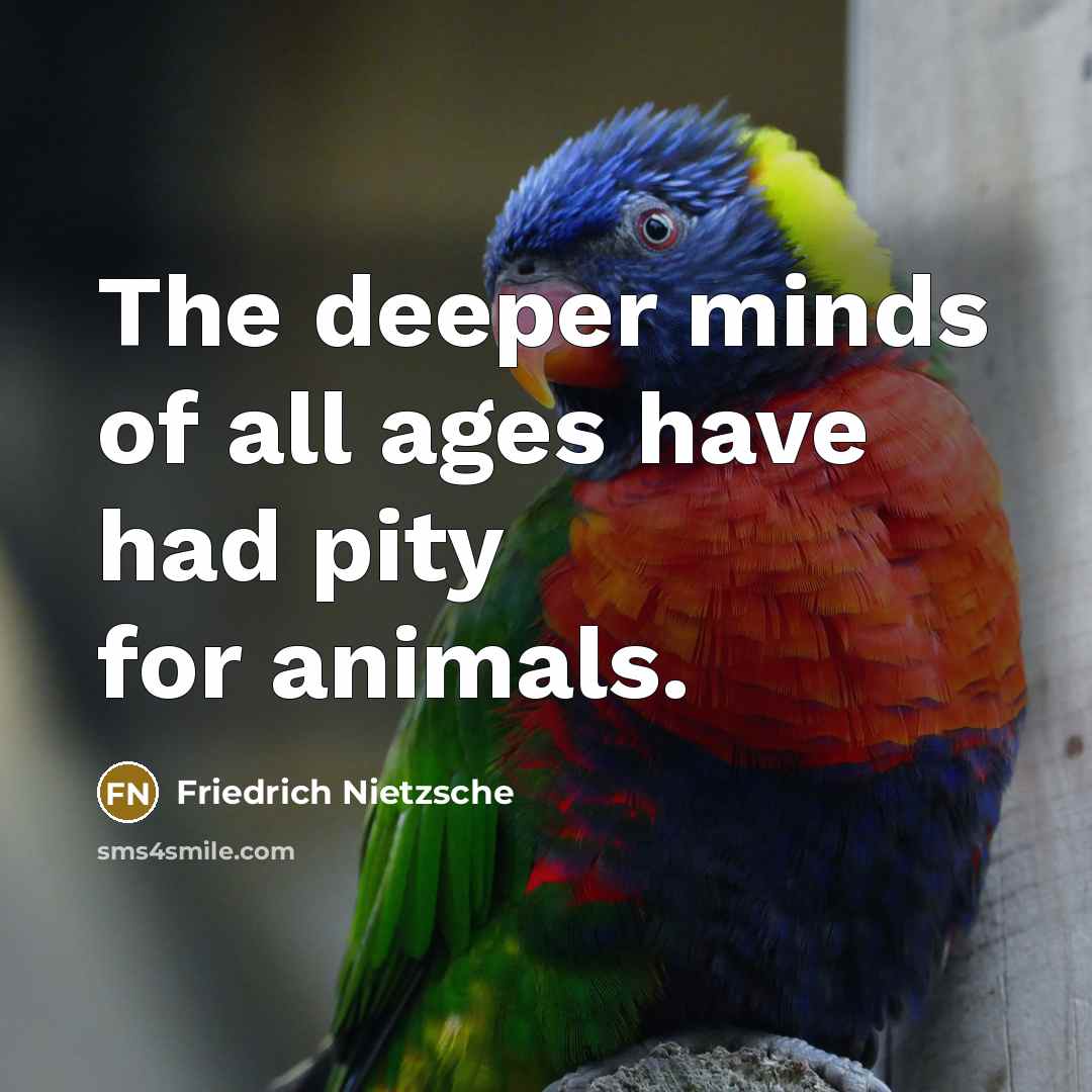 “The deeper minds of all ages have had pity for…” quote by Friedrich Nietzsche