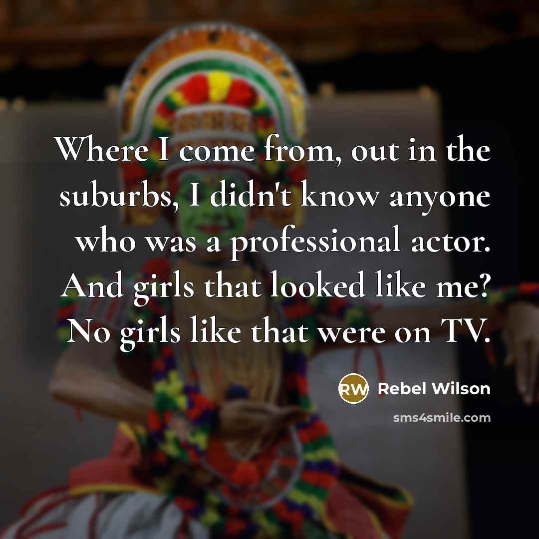 “Where I come from, out in the suburbs, I didn't…” quote by Rebel Wilson
