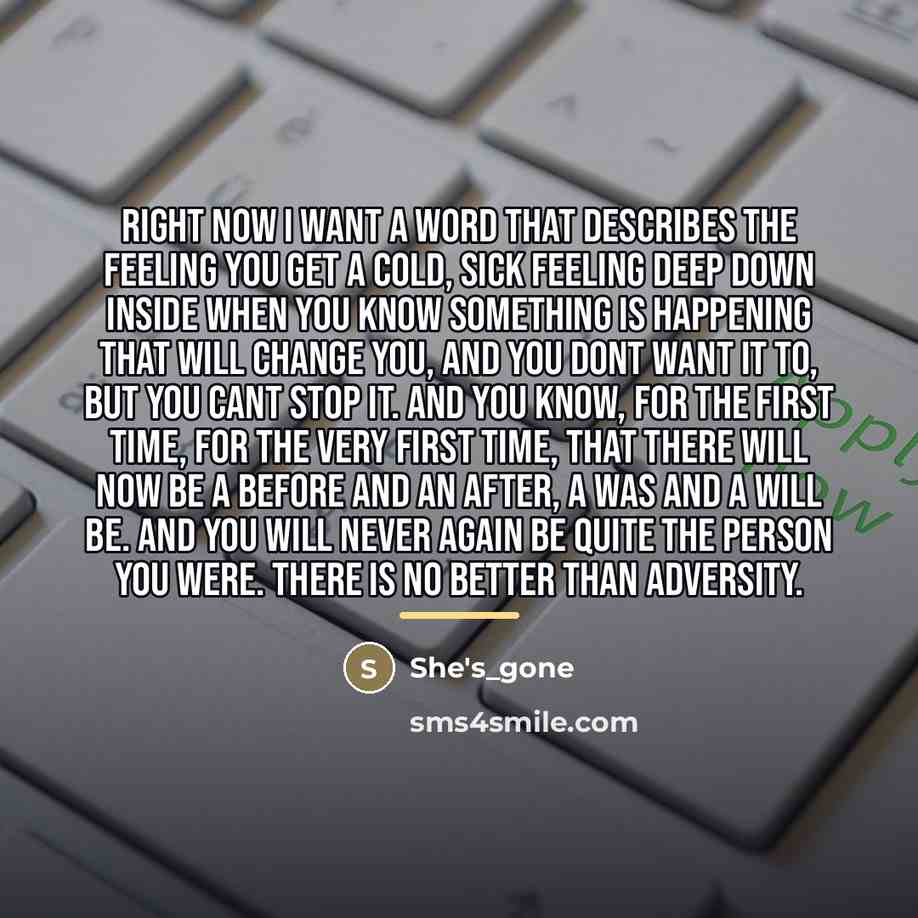“Right now I want a word that describes the feeling…” quote by She's_gone