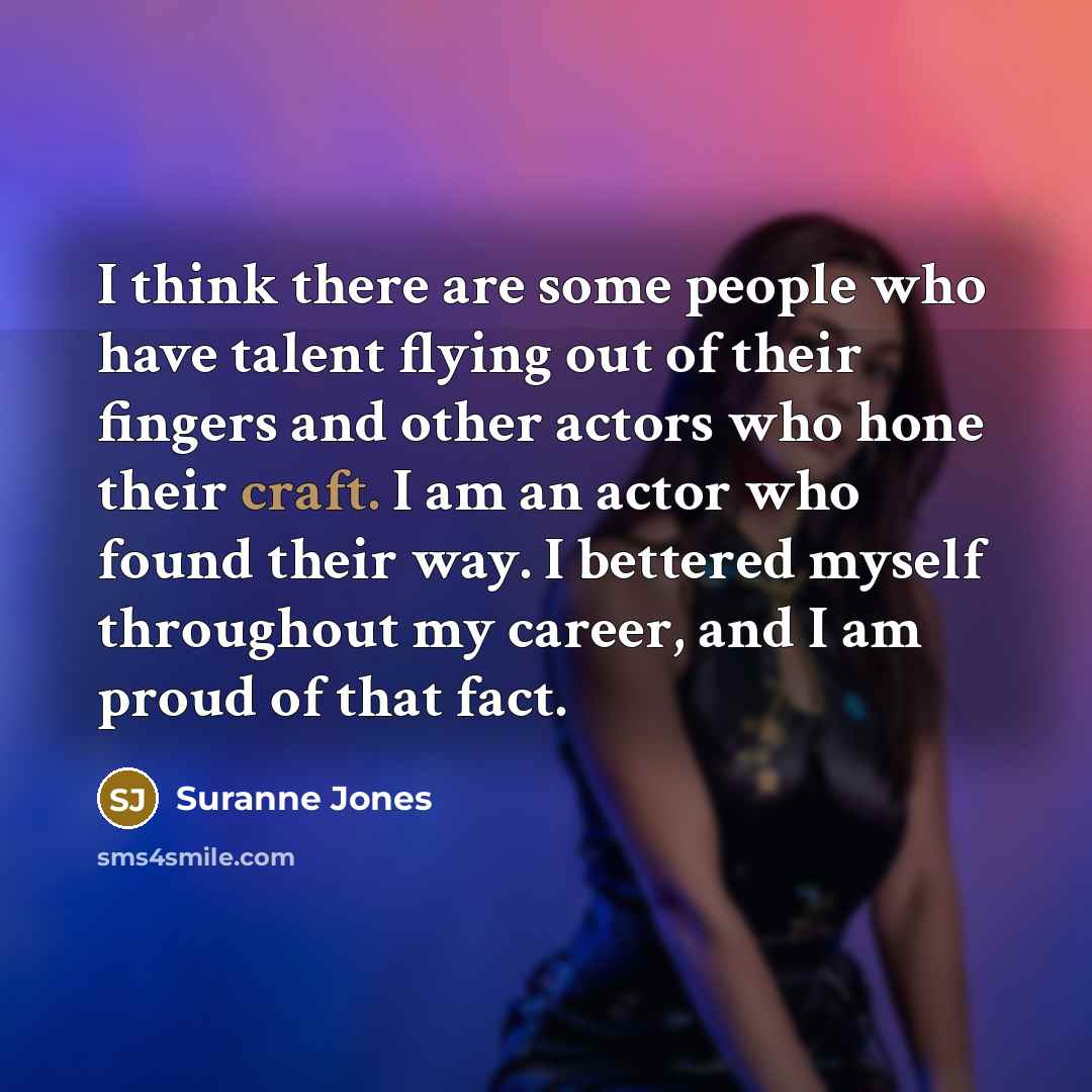 “I think there are some people who have talent flying…” quote by Suranne Jones