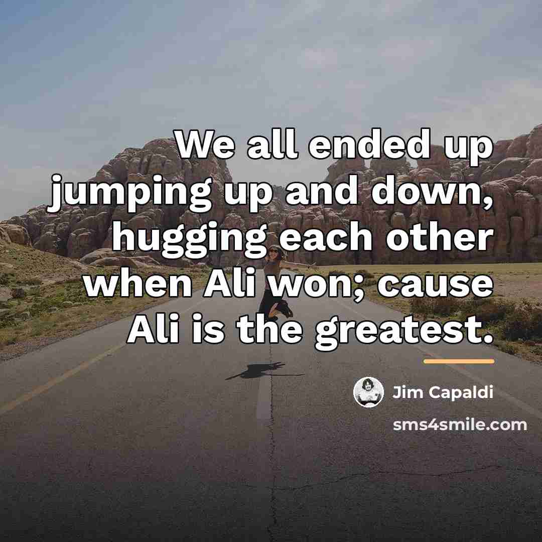 “We all ended up jumping up and down, hugging each…” quote by Jim Capaldi