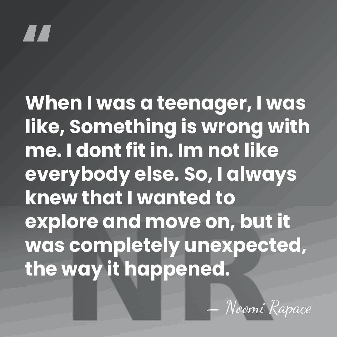 When I was a teenager, I was like, Something is wrong with&hellip; - Noomi Rapace