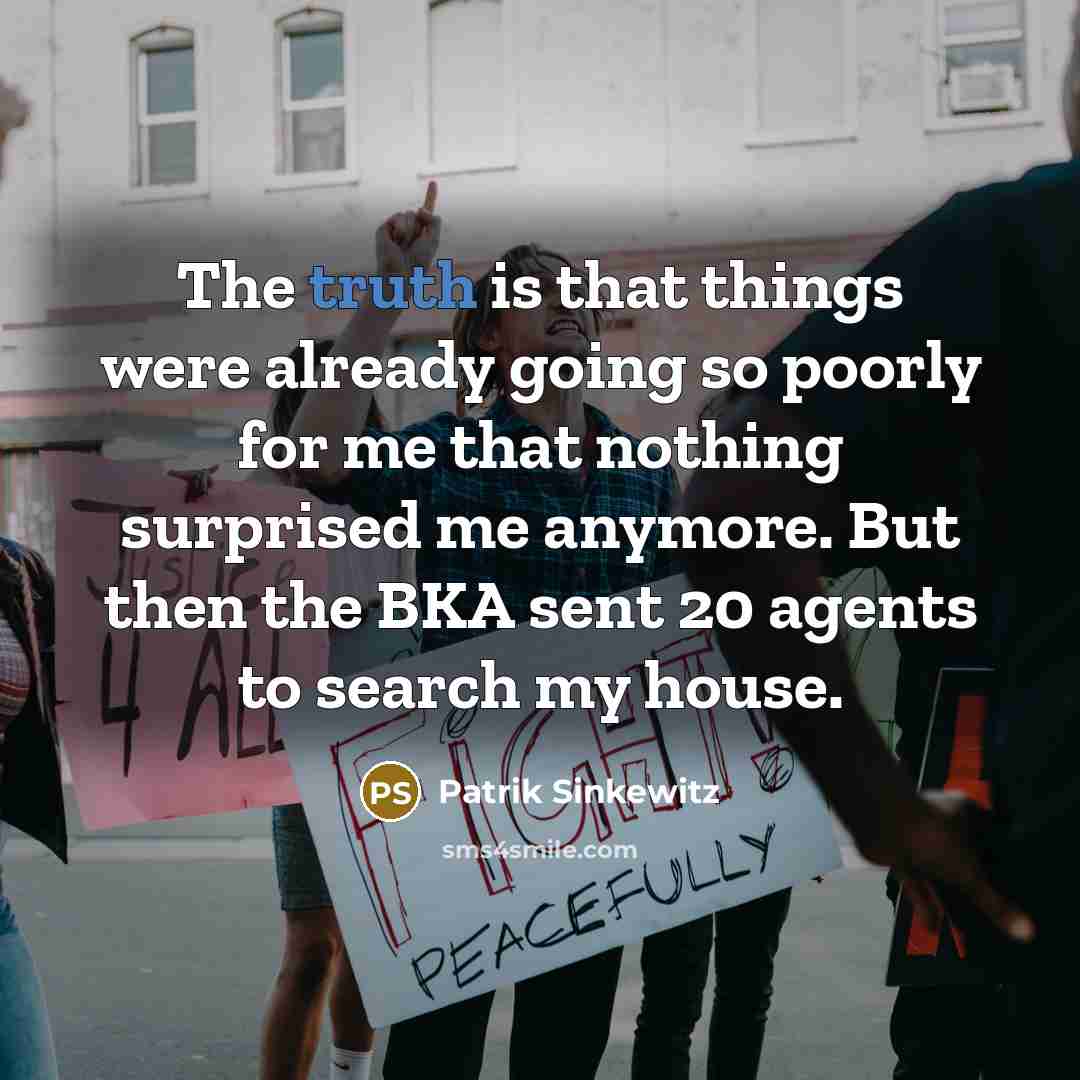 “The truth is that things were already going so poorly…” quote by Patrik Sinkewitz