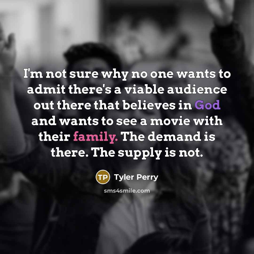 “I'm not sure why no one wants to admit there's…” quote by Tyler Perry