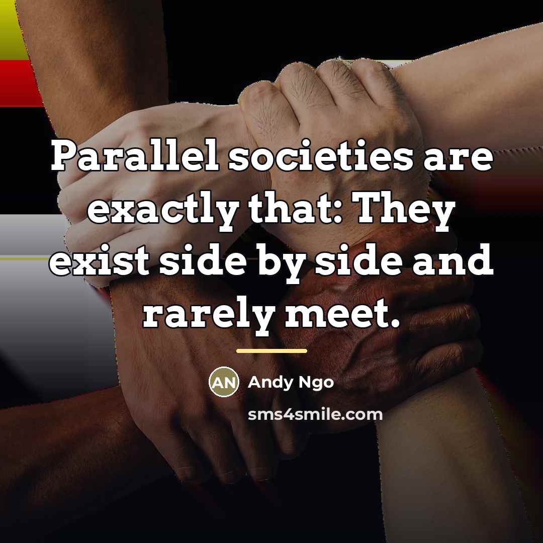“Parallel societies are exactly that: They exist side by side…” quote by Andy Ngo