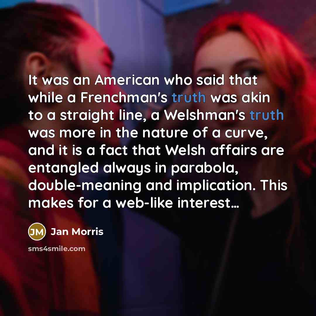 “It was an American who said that while a Frenchman's…” quote by Jan Morris