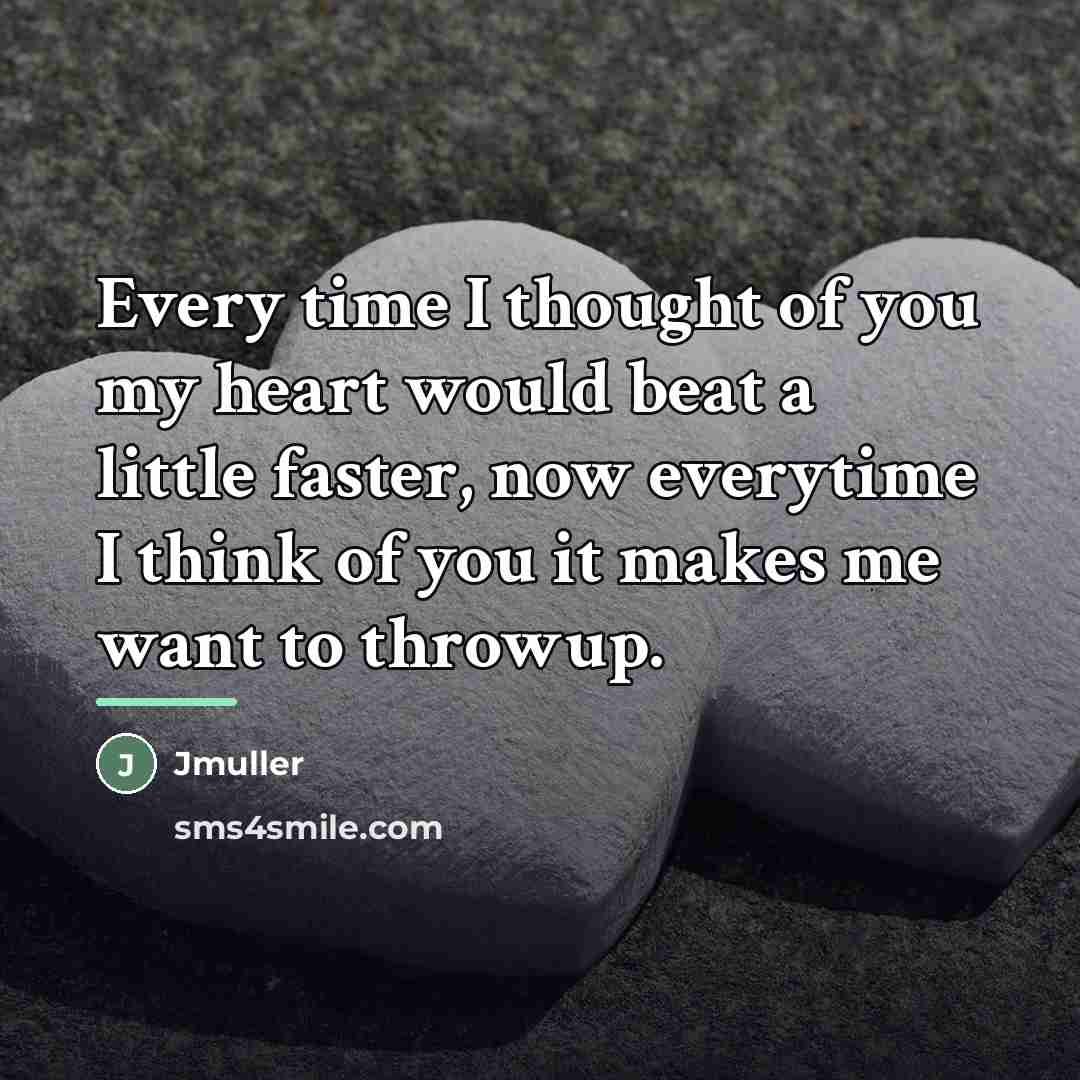 “Every time I thought of you my heart would beat…” quote by Jmuller
