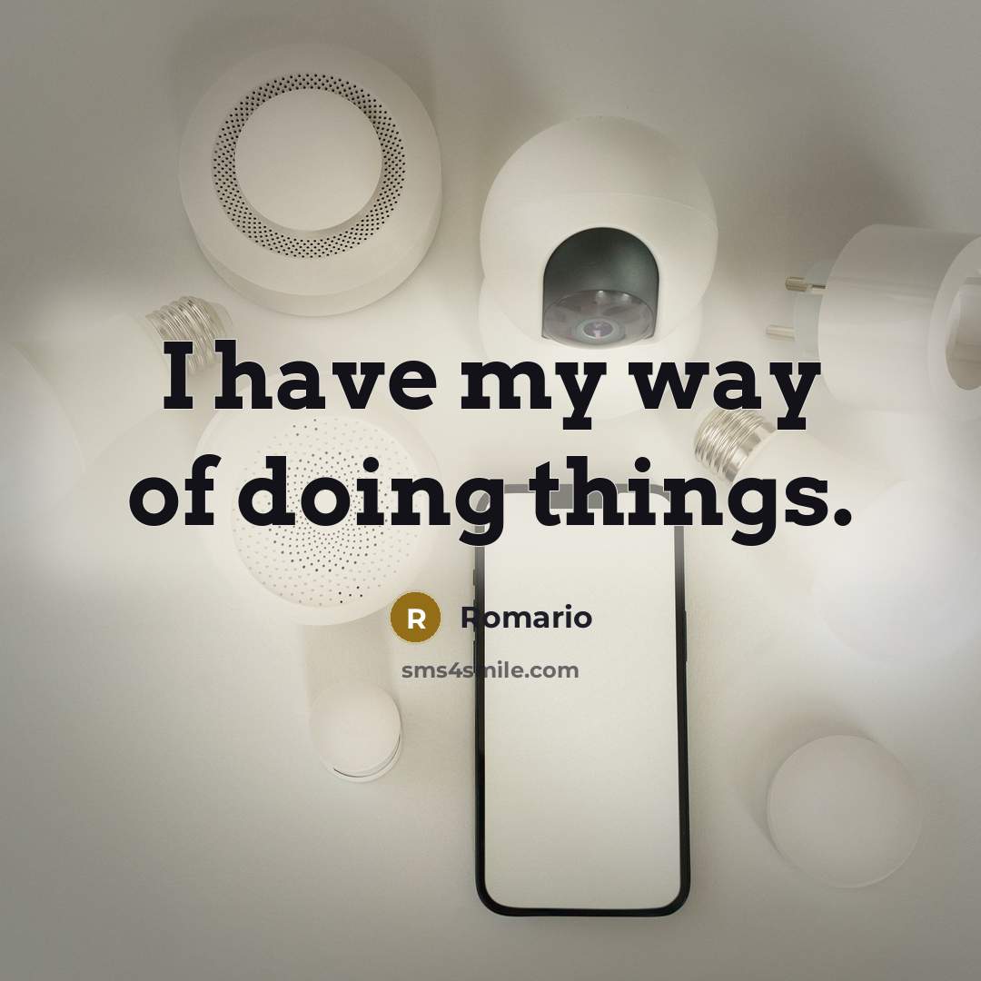 “I have my way of doing things.…” quote by Romario