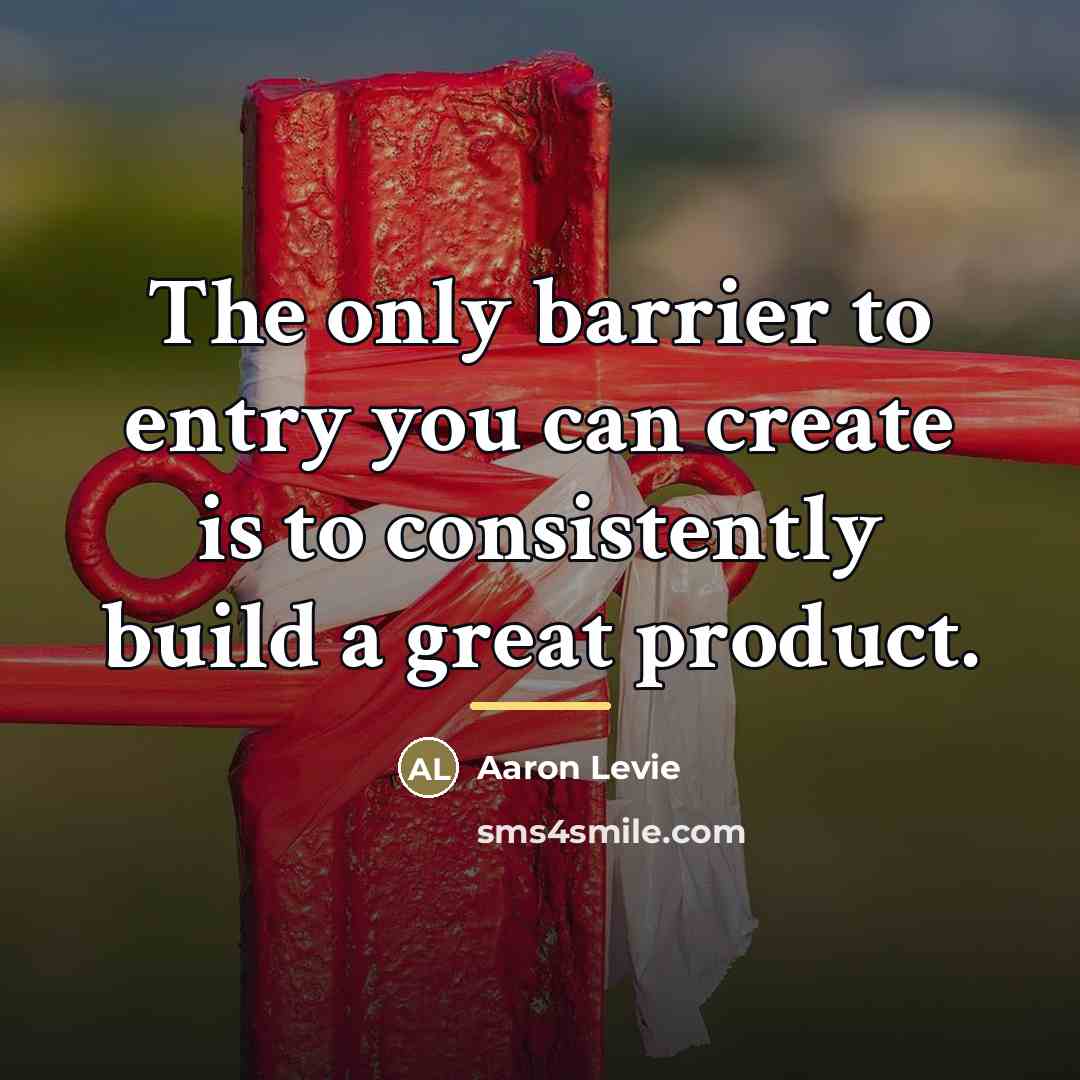 “The only barrier to entry you can create is to…” quote by Aaron Levie