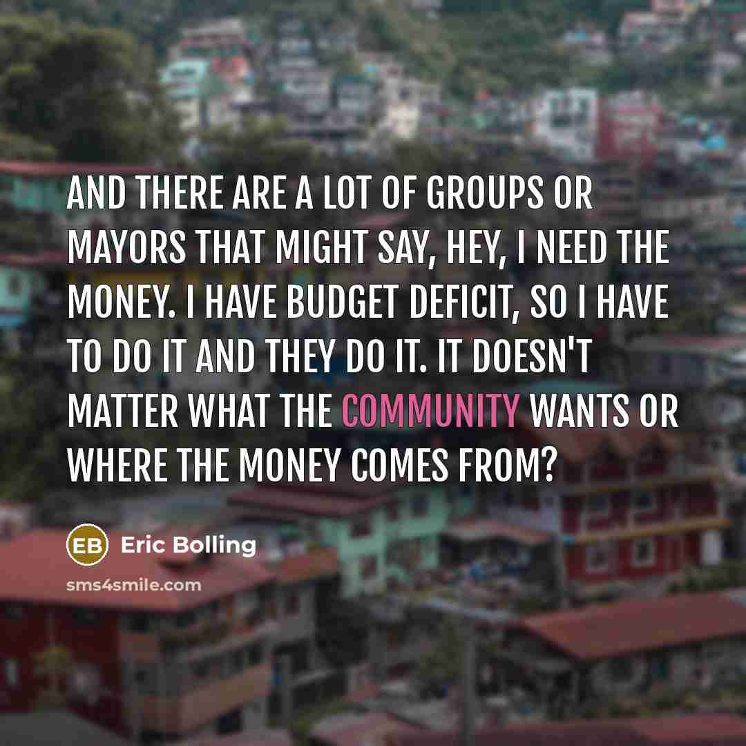 “And there are a lot of groups or mayors that…” quote by Eric Bolling