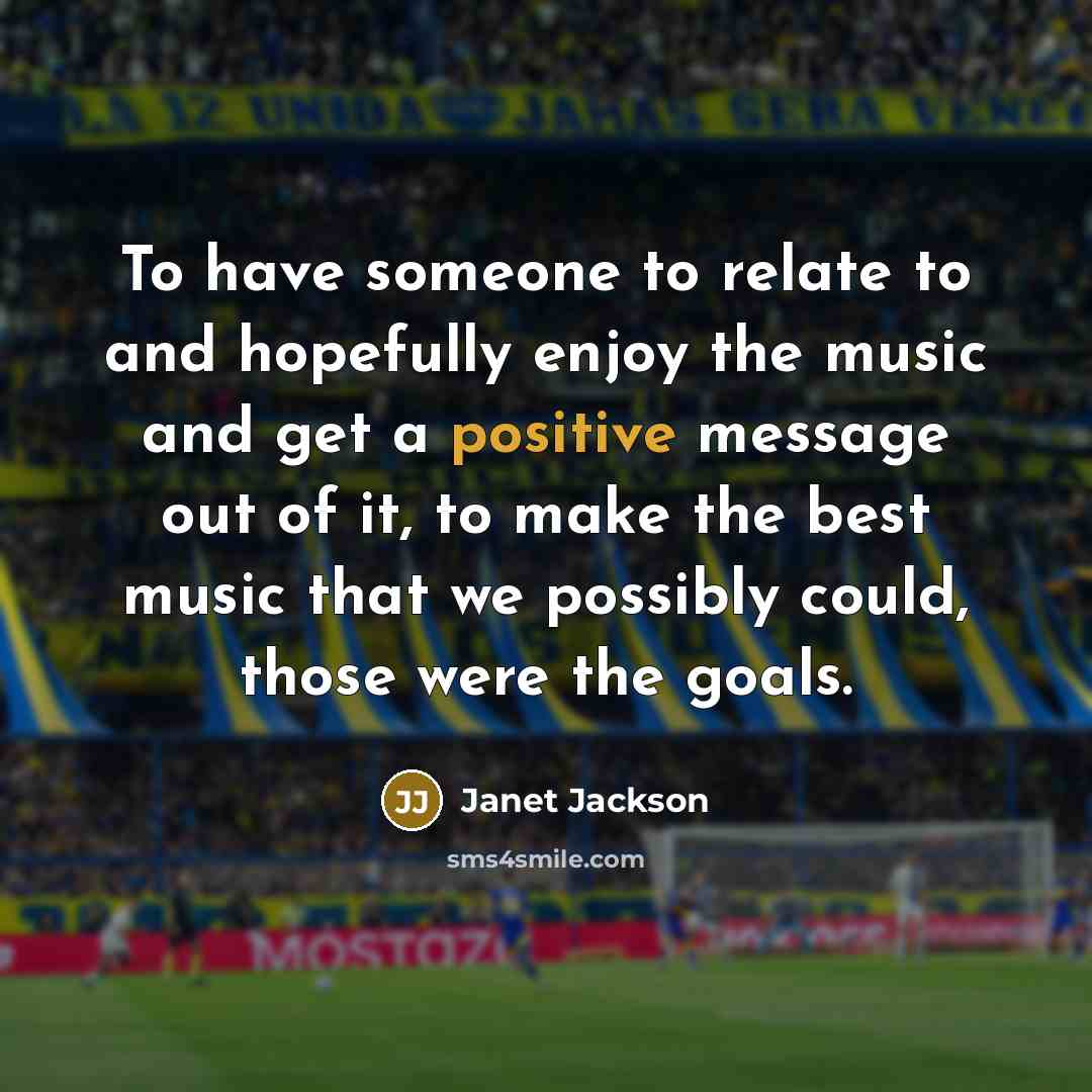 “To have someone to relate to and hopefully enjoy the…” quote by Janet Jackson