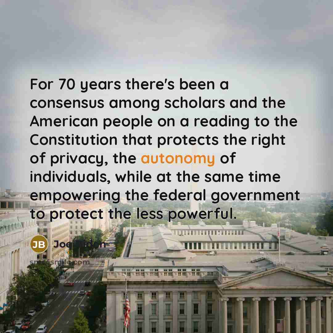 “For 70 years there's been a consensus among scholars and…” quote by Joe Biden