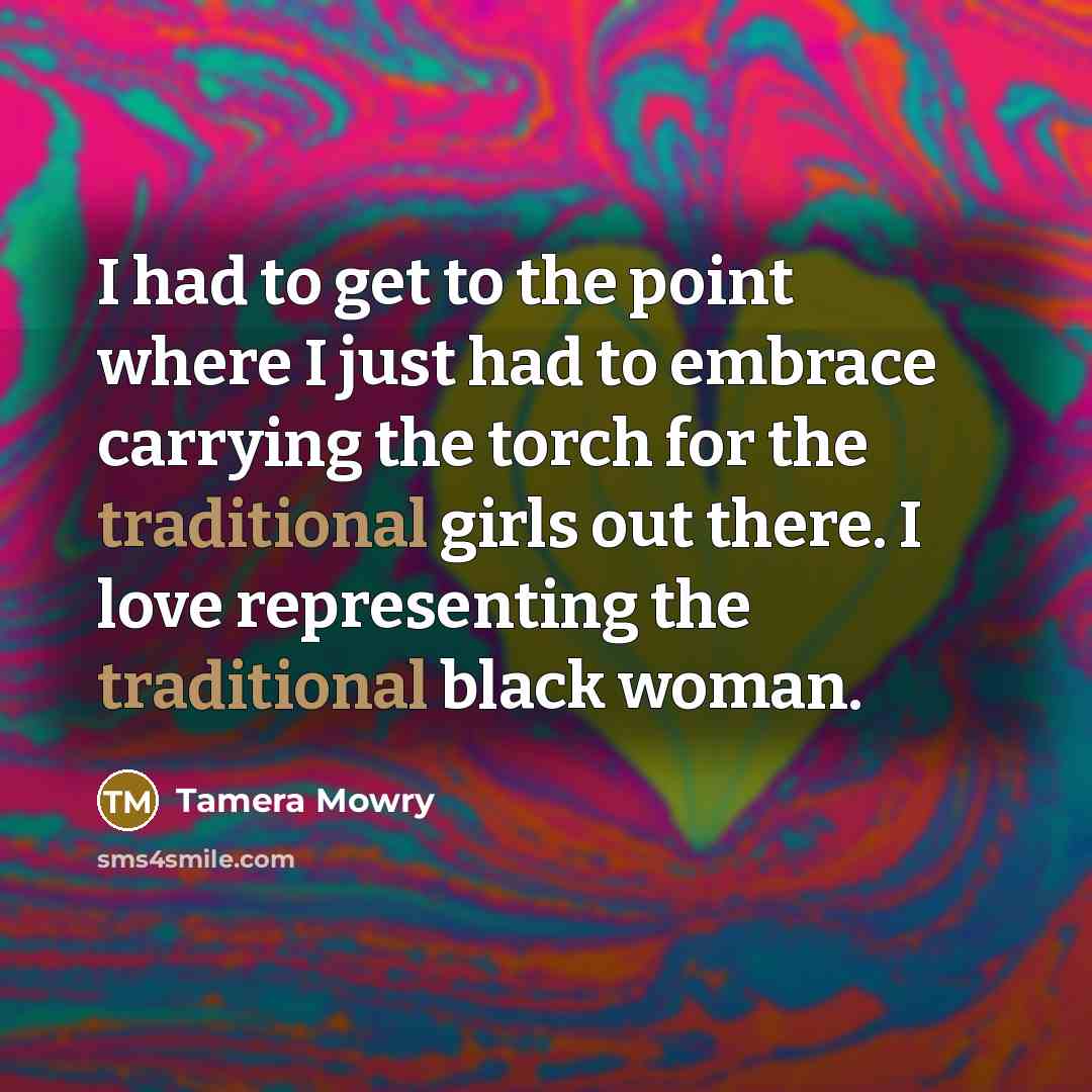 “I had to get to the point where I just…” quote by Tamera Mowry