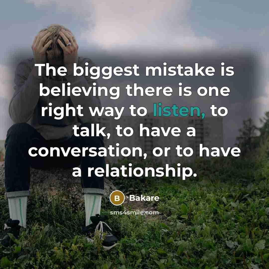 “The biggest mistake is believing there is one right way…” quote by Bakare